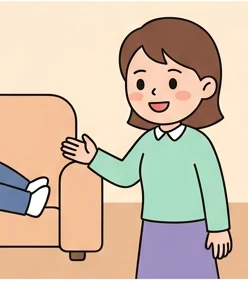 친구에게 조언하는 학생
