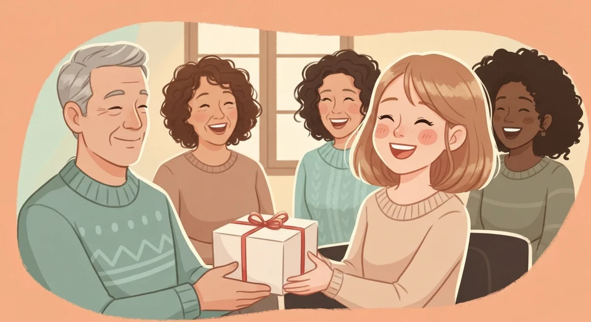 서로 정중히 부탁하고 고마워하는 사람들의 따뜻한 그림